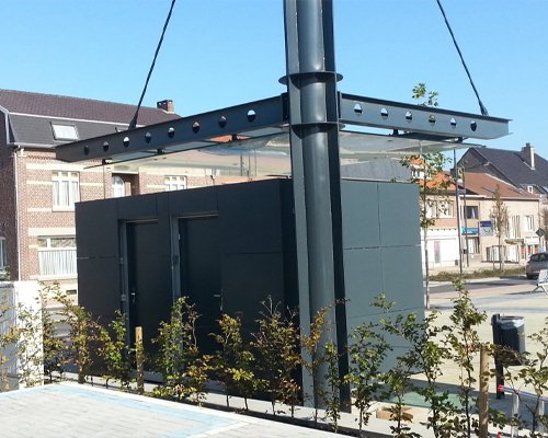 Modulové toalety Touax, Belgie